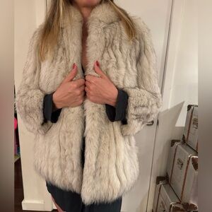 Elegant Rabbit Fur Coat